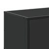 vidaXL TV Cabinet Black Engineered wood, metal Medium TV Cabinet