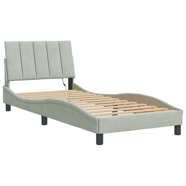 vidaXL Bed Frame Light Grey