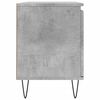 vidaXL TV Cabinet Concrete Grey Engineered Wood, Iron Medium TV Cabinet