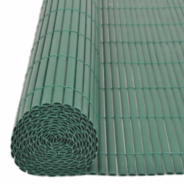 vidaXL Double-Sided Patio Fence 43.3x118.1" Green