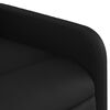 vidaXL Massage Recliner Chair Black Faux leather Single