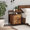 vidaXL Bedside Cabinet Old wood Engineered wood Medium Bedside Cabinet