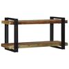 vidaXL Wall Shelf Multicolor Solid reclaimed wood, iron
