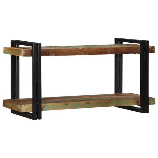 vidaXL Wall Shelf Multicolor Solid reclaimed wood, iron