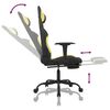 vidaXL Gaming Chair Black and light green