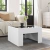 vidaXL Coffee Table White Engineered wood, glass One Size Coffee Table