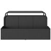 vidaXL Poolside Float Storage Black PE Rattan Large Poolside Storage