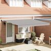 vidaXL Retractable Awning Light gray 157.48" x 118.11" Polyester