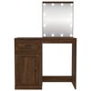 vidaXL Dressing Table Brown Oak Engineered Wood