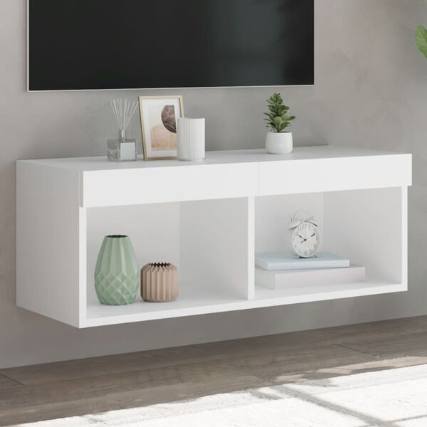 vidaXL TV Cabinet White Engineered wood Standard TV Cabinet