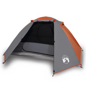vidaXL Camping Tent Dome 2-Person Orange Waterproof