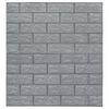 vidaXL Wallpaper Set of 20 Anthracite PE foam 27.6 x 30.3 in