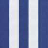 vidaXL Garden Bench Cushion Blue and White 100% polyester Standard