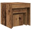 vidaXL Nesting Table Set of 3 Old Wood Engineered Wood Small to Medium