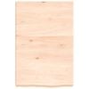vidaXL Bathroom Countertop 15.7 x 23.6 x (0.8-2.4) " Untreated Solid Wood