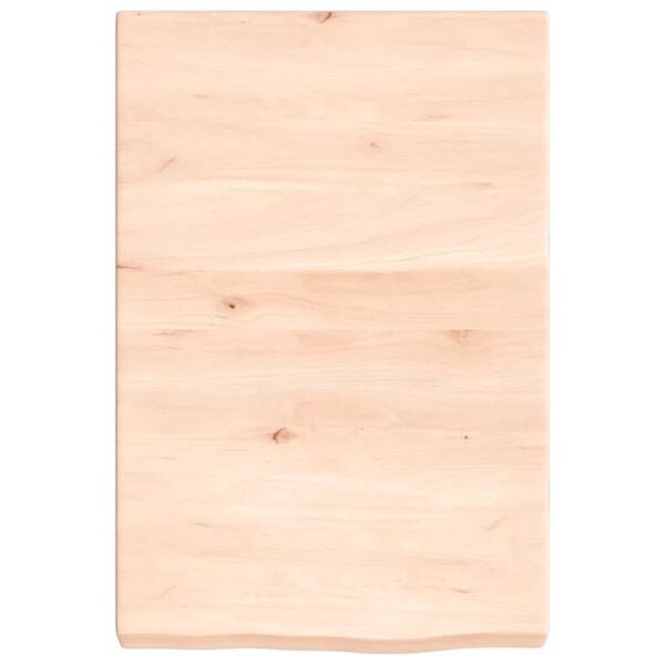 vidaXL Bathroom Countertop 15.7 x 23.6 x (0.8-2.4) " Untreated Solid Wood