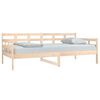 vidaXL Day Bed Natural Pine Solid Pine Wood Single size