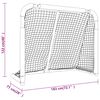 vidaXL Hockey Goal Red and White 72"x28"x48" Polyester