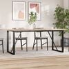 vidaXL Dining Table Legs O-Frame 63"x31.5"x28.7" Steel
