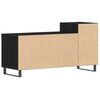 vidaXL TV Cabinet Set Wall-mounted Black Oak 39.37 x 13.78 x 21.65 in
