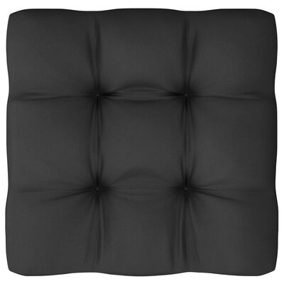 vidaXL 10 Piece Patio Lounge Set with Cushions Gray Solid Pinewood