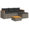 vidaXL Garden Sofa Set Grey and brown