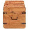 vidaXL Storage Chest Natural Acacia Solid Acacia Wood, Iron Standard