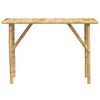 vidaXL Console Table Natural Bamboo Medium Decorative Inlays