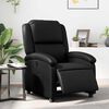 vidaXL Electric Recliner Chair Black Faux Leather, Metal, Plywood Standard