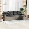 vidaXL Garden Sofa Set Grey, Dark grey