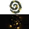vidaXL Christmas Garland Green and gold PVC 8.9 feet Christmas Garland