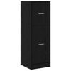 vidaXL Apothecary Cabinet Black oak 40 x 41 x 118 cm Engineered wood