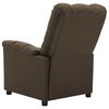 vidaXL Recliner Brown Fabric (100% polyester), plywood, iron Single