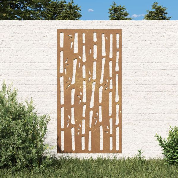 vidaXL Garden Wall Decoration Rusty Corten steel 41.3 in x 21.7 in