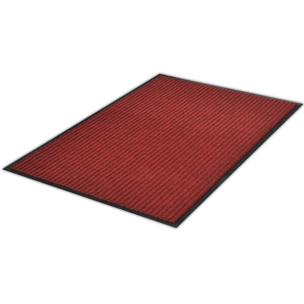 vidaXL Doormat Red Polyester, PVC 35.4 x 47.2 in Non-slip Doormat