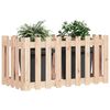 vidaXL Garden Raised Bed Natural Solid pine wood Large Garden Raised Bed