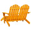 vidaXL Garden Chair Orange Solid fir wood Large Detachable