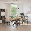 vidaXL Dining Table Leg Spider Shape Natural Steel 47.2 x 26.8 x (28.3-28.7) " Steel