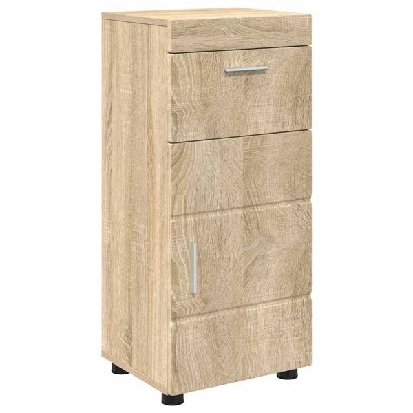 vidaXL Bathroom Cabinet Set TULUM Sonoma Oak 14.57 x 12.40 x 32.28 in