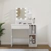 vidaXL Dressing Table Glossy White Engineered wood, Acrylic Dressing Table