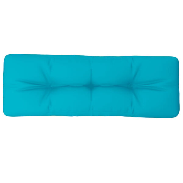 vidaXL Pallet Cushion Turquoise 47.2"x15.7"x4.7" Fabric