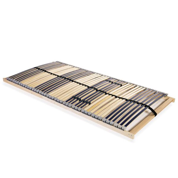 vidaXL Slatted Bed Base without Mattress with 42 Slats 7 Zones 100 x 78.7 "