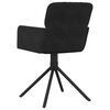 vidaXL Swivel Dining Chair Set of 2 Black