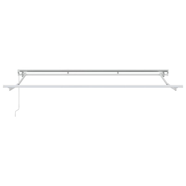 vidaXL Awning Frame White 3.5 x 2 m Powder-coated steel and aluminum