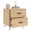 vidaXL Bedside Cabinet Set of 2 Sonoma oak