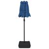 vidaXL Garden Parasol Azure blue 100% polyester, powder-coated iron Medium