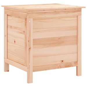 vidaXL Garden Storage Box Natural wood Solid fir wood 19.7x19.3x22.2 in