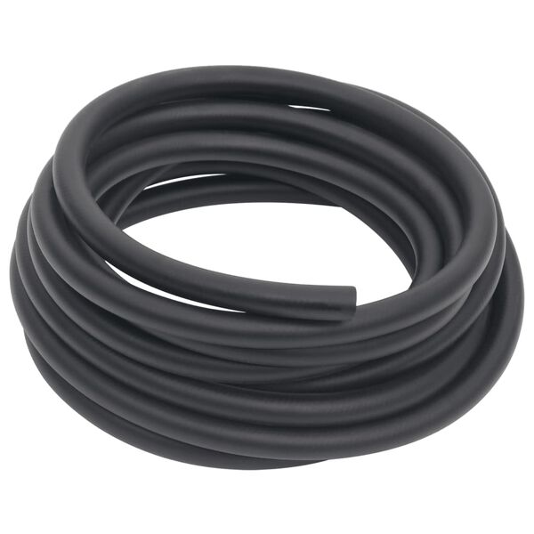 vidaXL Hybrid Air Hose Black 0.6" 16.4' Rubber and PVC