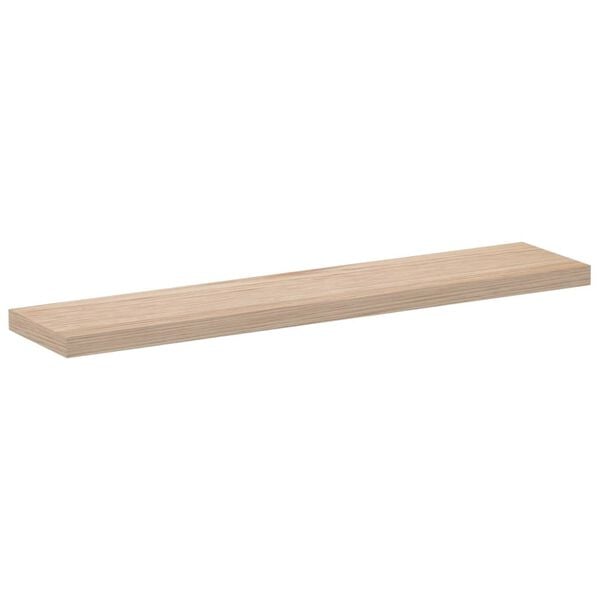 vidaXL Floating Shelf Oak Engineered wood with oak veneer, metal Medium