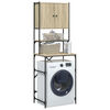 vidaXL Washing Machine Cabinet Sonoma Oak 26.8"x19.1"x76.4"